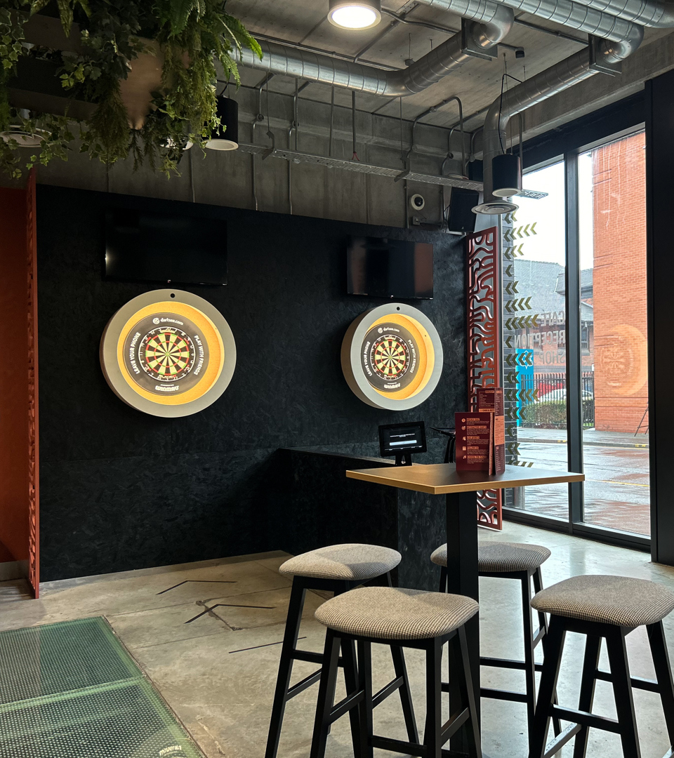 Manchester Met Student Union Bar darts area